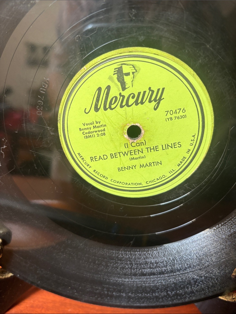 BENNY MARTIN (Read Between The Lines / Secret Of Your) COUNTRY 45 RPM RECORD
